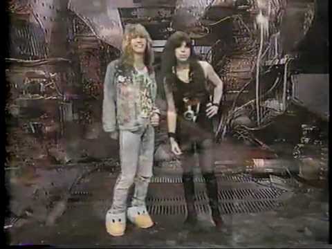 Vinnie Vincent and Mark Slaughter host Headbangers Ball 1988