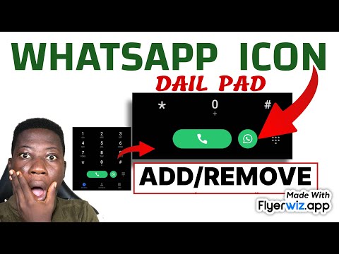 How to add/remove WhatsApp icon in dailer - WhatsApp Enhancement (shortcut method)