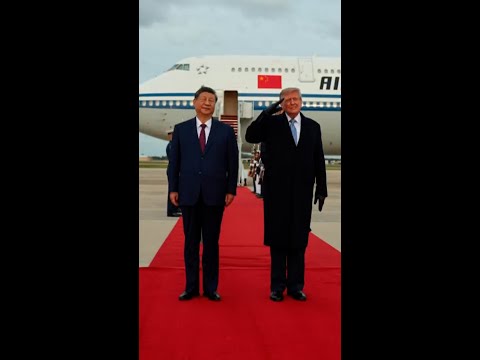 Trump welcomes Xi at Joint Base Andrews