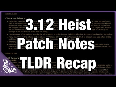 3.12 Heist Patch Notes TLDR Recap | Path of Exile