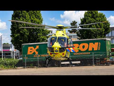 Lifeliner 4 PH-DOC landt in Ommen voor 112 dag en vertrekt vervolgens naar inzet in Friesland