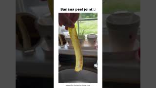 How to make Banana peel joint #cannabis #rollingpapers