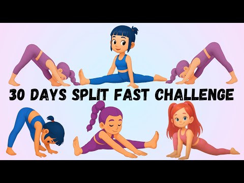 30 Days Split Fast Challenge | Yoga for Kids Flexibility & Stretches