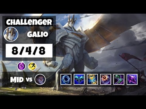 Galio vs Sylas NA Challenger MID (8/4/8) - v11.11