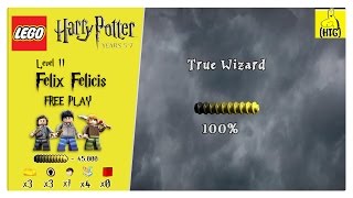 Lego Harry Potter Years 5-7: Lvl 11 / Felix Felicis FREE PLAY (All Collectibles) - HTG