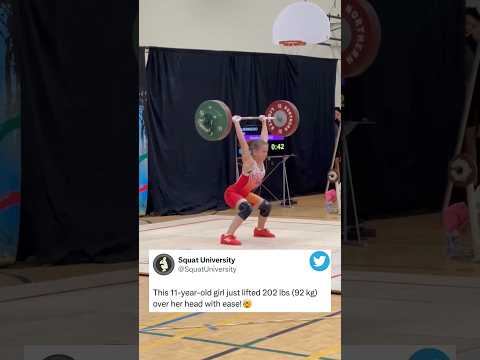 11 Year Old Girl Lifts 200+ Pounds!