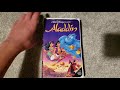 Aladdin 1993 VHS And Toy Story 1996 VHS Review
