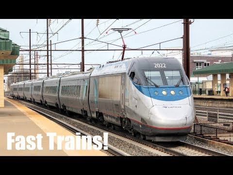 Northeast Corridor Action at Rahway Station [1080p60]