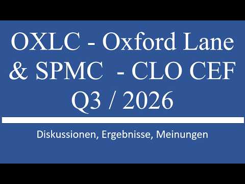 OXLC & SPMC Schock: Dividende um bis zu 50% gekürzt! 🚨 CLO-Crash oder Kaufchance?