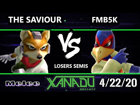 S@X 350 Online Losers Semis - The Saviour (Fox) Vs. FMB5k (Falco) Smash Melee - SSBM