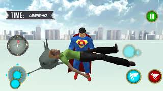 ► Grand Superhero Flying Robot City Rescue Mission 2 (Dolphin Games) Superman shark city rescue