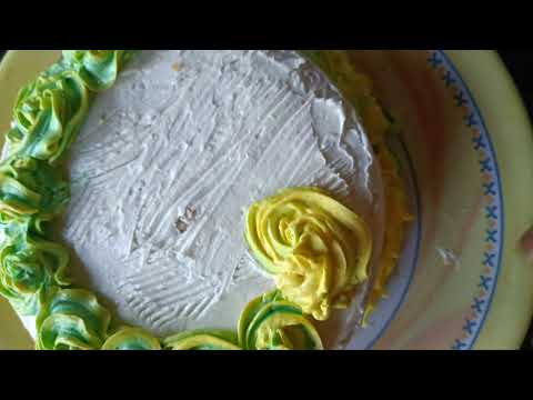 Homemade birthday cake without egg n without oven