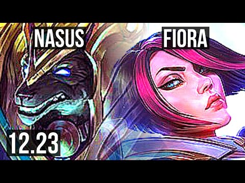 NASUS vs FIORA (TOP) | Rank 5 Nasus | EUW Grandmaster | 12.23