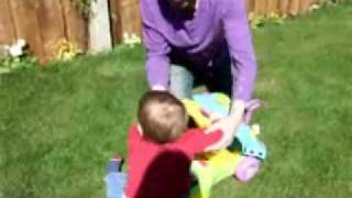 Heidi Timmy and me in the garden