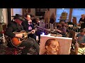 Legendary Blues Harpist Jerry Portnoy performs for group of artists.