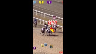 다리가 부러졌나?경마 아찔한 상황#shorts