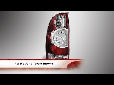 Driver Side LH LED Tail Light Assembly For 2009-2015 Toyota Tacoma – Chrome Housing