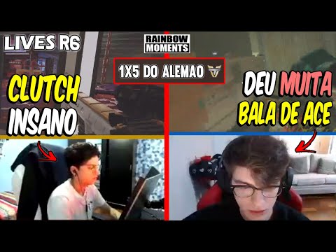 CLUTCH LINDO DO S3XYCAKE, 1x5 DO ALEMAO, ASTRO DANDO MUITA BALA DE ACE - MELHORES MOMENTOS LIVES R6