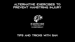 Alternative exercises to prevent hamstring injury