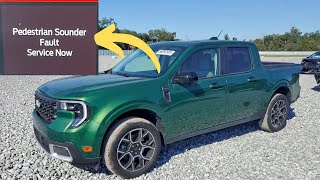 “Pedestrian sounder fault” warning in Ford vehicles