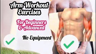 Arms  & Upper Body Muscles Building Workout At Home No Equipment| Upper Body Exercises At Home