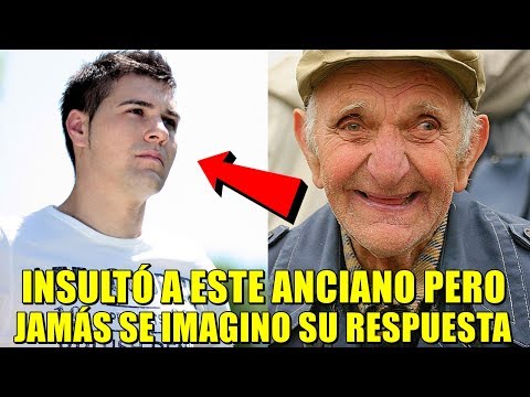 Un estudiante insulta a un anciano, pero la respuesta de este me dejo sin palabras Video