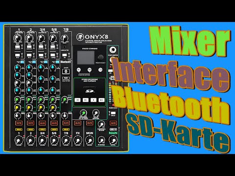 Mackie Onyx 8: Kompakter Mixer mit Bluetooth und SD im Test