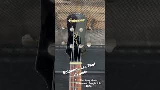Video thumbnail for Epiphone Les Paul Ukulele #music #ukulele by All About The Bass