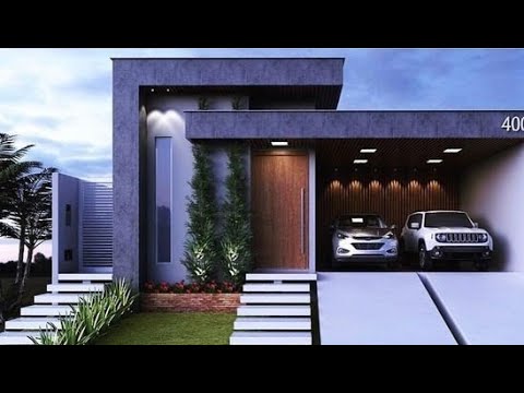 LINDAS FACHADAS DE CASAS TÉRREAS MODERNAS