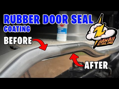 DRY FADED RUBBER SEALS? This Rubber Seal Protectant will fix it.