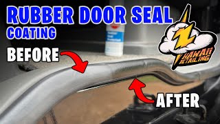 DRY FADED RUBBER SEALS This Rubber Seal Protectant will fix it.