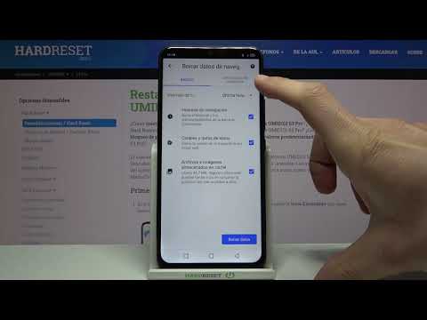 Cómo borrar el historial de Google Chrome en UMIDIGI S3 Pro - eliminar datos de navegación