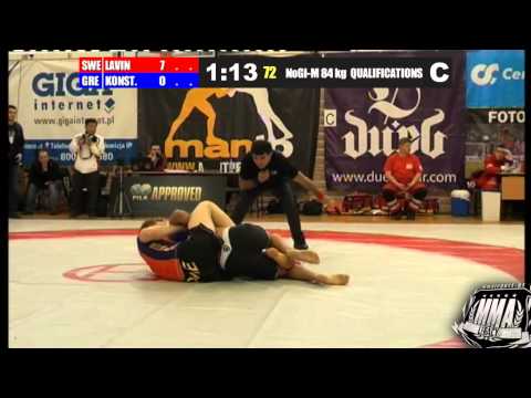 Σ Κωνσταντινίδης Vs M Lavin (SWE) - NoGi - Fila World 2012