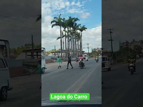 Passando na cidade de Lagoa do Carro pe