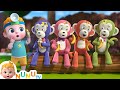 Five Little Monkeys Jumping On The Bed Children Nursery Rhymes Kids Songs NuNu Tv