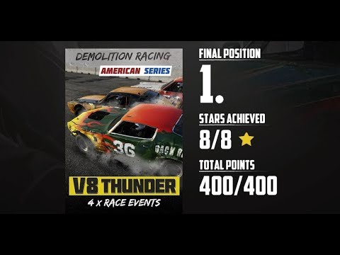 WRECKFEST Walkthrough Gameplay Part 43 - V8 Thunder