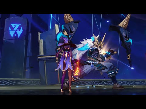 C2 Mona Vaporize Team Speedrun | 2.2 Floor 12 Showcase [Genshin Impact]