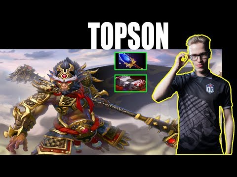 TOPSON MONKEY KING  WITH   AGHANIM'S SCEPTER AND BASHER - DOTA 2 GAMEPLAY