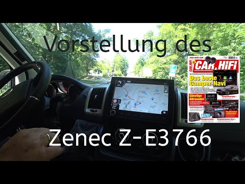 The camper navigation system, the Zenec Z-E3766, we present our new radio/navigation system