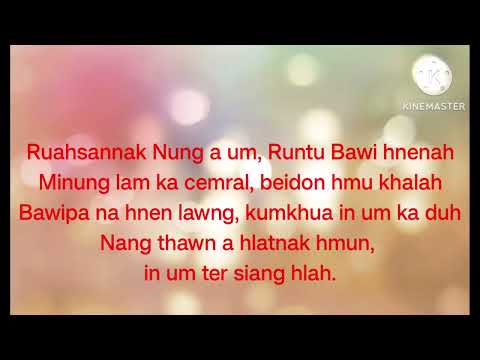 Ruahsannak Nung Original Karaoke by Salai ST Luaite