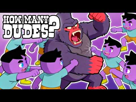 BUILDING AN ARMY TO TAKE ON A ANGRY SILVERBACK GORILLA!! | How Many Dudes