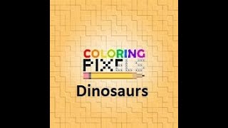 Dinosaurs - Coloring Pixels Full Set