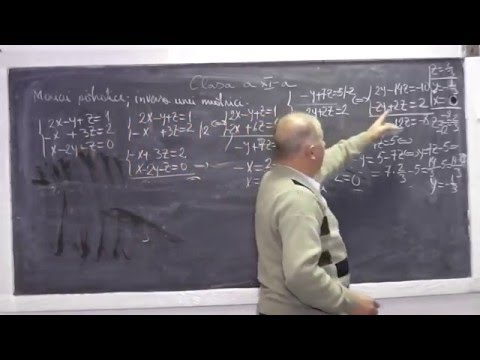 Lectia 764 - Matrice patratice Sisteme liniare rezolvate ca ecuatii matriceale - Tema Clasa 11