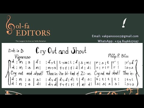 Cry out and shout | Audio-scores for SATB