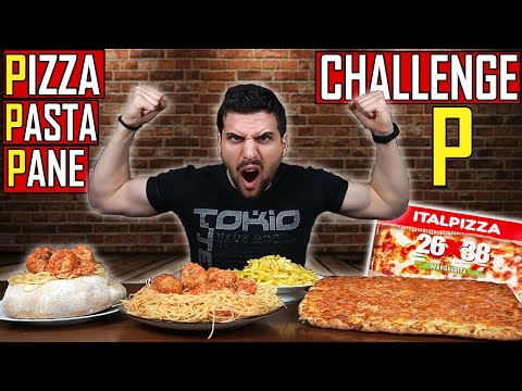 PIZZA - PANE E PASTA CHALLENGE | L' A-B-C dei CARBO | MANGIO I CARBOIDRATI CON la lettera P | #Pizza