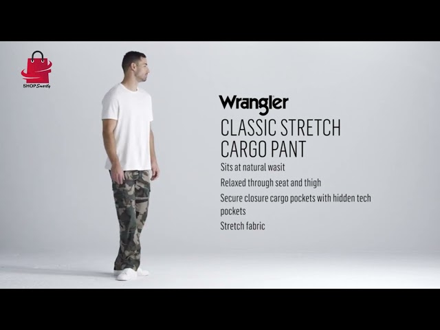 Vídeo relacionado con Wrangler Authentics Relaxed Fit Stretch Cargo Pant Pantalones Largos, Travertino Ripstop, 38W x 30L para Hombre