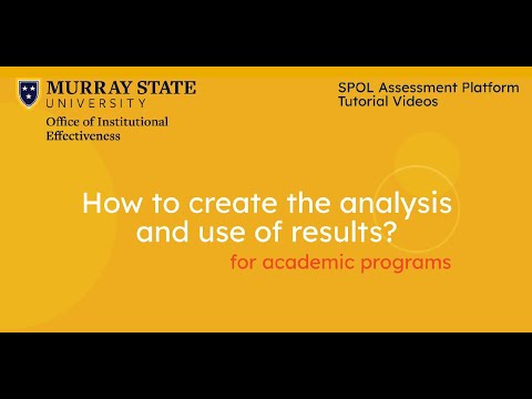 Creating the program analysis and use of results
