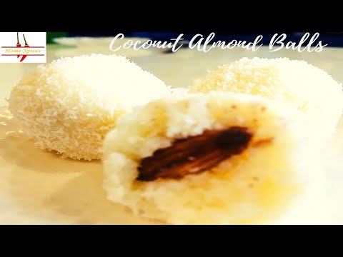 Raffaello Coconut Balls recipe | Coconut Ball | नारियल बॉल्स रेसिपी | Coconut Candy | No Bake Recipe