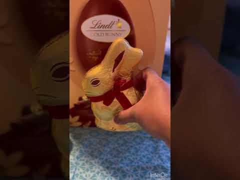 Lindt gold bunny unboxing #lindtchocolates #goldbunny #lindtgoldbunny