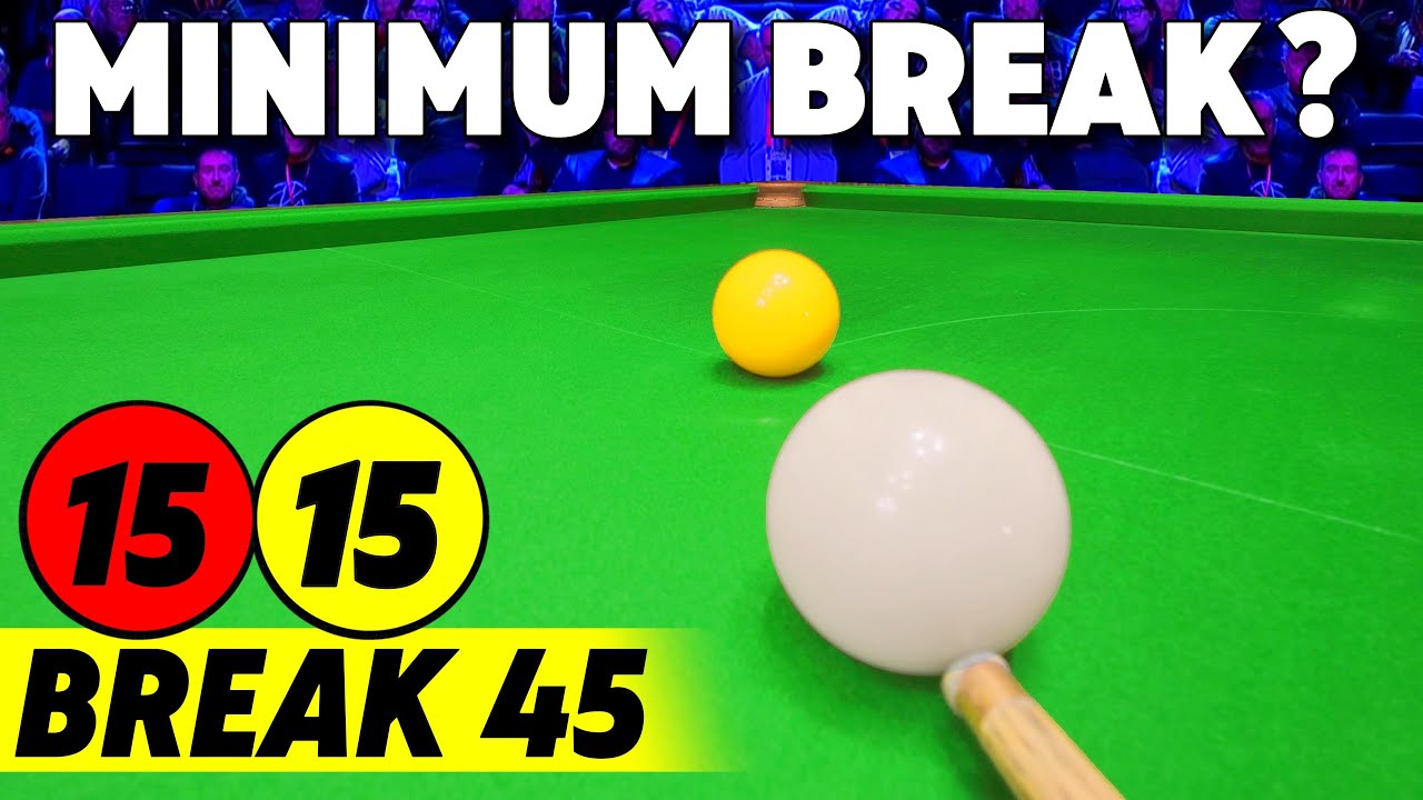 Snooker Minimum Break Total Clearance 15 🔴 15 🟡 World Record